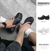 男款 开车凉鞋 秋季 MRA蜻蜓厨师鞋 2025新款 外穿黑色包头拖鞋 洞洞鞋