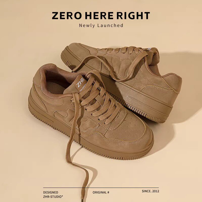 ZHR厚底增高情侣百搭小白板鞋