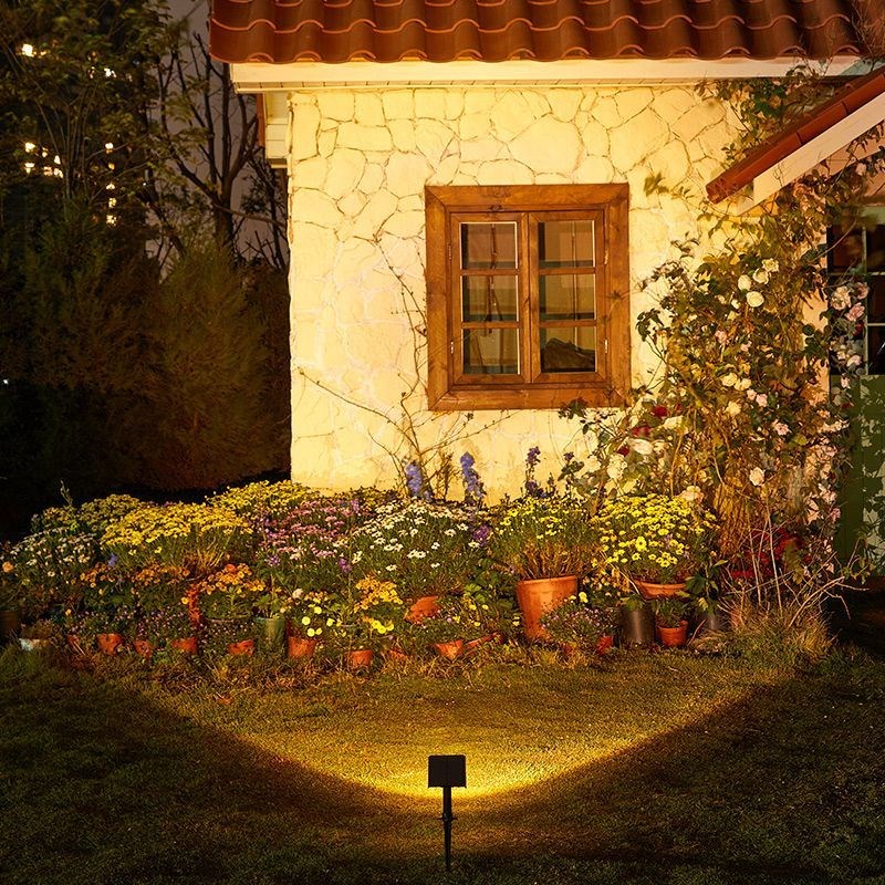 投树灯七彩变色led投r光灯户外防水景观射灯照树灯插地庭院草坪射