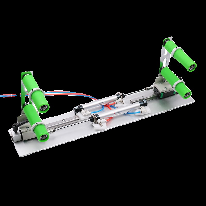 缝纫机气动伸缩橡筋架q脚踏伸缩松紧撑开架长度任意可调气动啤呤