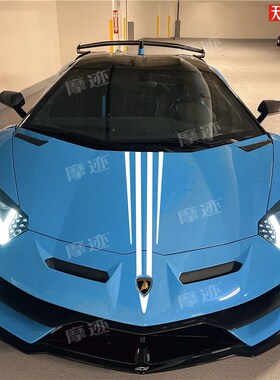 兰博基尼Huracn车贴拉花小牛大牛盖拉多装饰引擎盖机盖贴Z纸URU