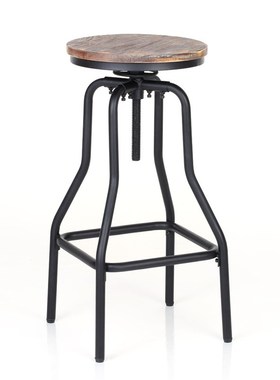 Bar Stool Morden Industrial StylDe Height Adjustable Swivel