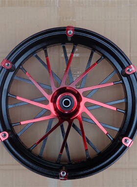 小猴电动车改装件2.75x12寸反刹轮毂前轮钢圈ZO6M3 M8小怪兽通用