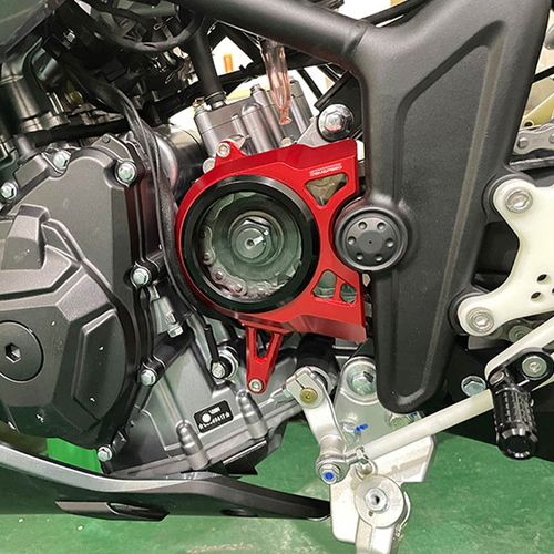 适用凯越32f1RR 321RRS改装件小齿轮链条盖 透明离合盖 发动机边