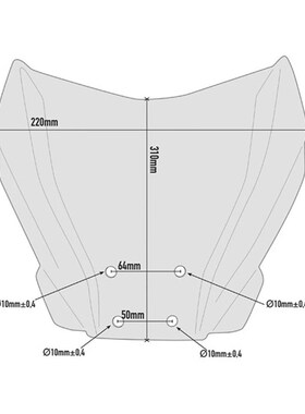 KEEWAY RKF 125 2018-z2021 前挡风玻璃加高风挡导流板摩托车配件