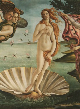 波提切利油画Venere临摹手工复制品世界名画T《维纳斯的诞生》