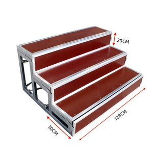 铝合金舞台合f唱台台阶三层可移动折叠踏步大合影架子校园实木站