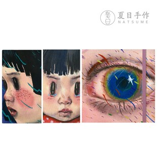 213-215《崔佳霖x夏目手作眼睛》系列手工随身旅行水彩.本手账速