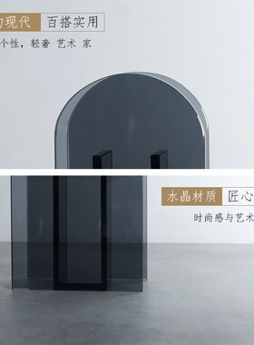 简约后现代创意水晶插花花器桌面摆件家居K客厅书房电视柜软装饰