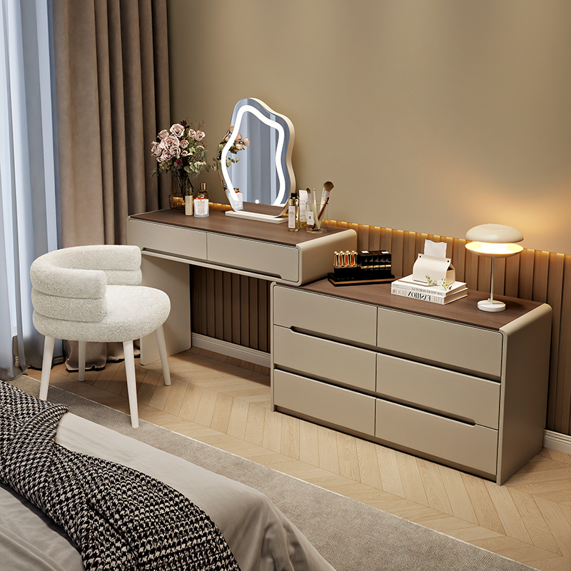 2025新款梳妆台斗柜一体化妆桌