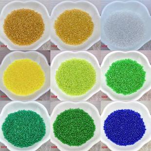 爆款国产超优油光玻璃米珠2mm串珠流苏饰品服饰辑珠发簪材料