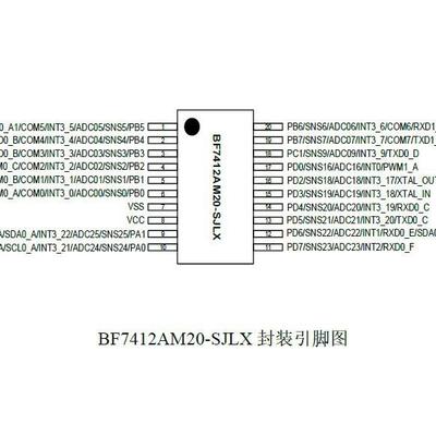 爆款B触控BF7412AM20-SJLXSOP-20/BF7412AM16-SJLX