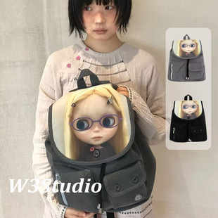 coyseio联名blythe卡通娃娃印花双肩包女可爱背包书包