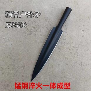 长矛户外矛头全钢一体矛红缨枪猎猪矛武术矛 霸王枪祖鲁矛扎枪头
