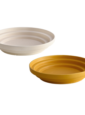 现代简约橙色白色陶瓷高脚果盘北欧家居酒店客厅茶U几餐桌收纳托