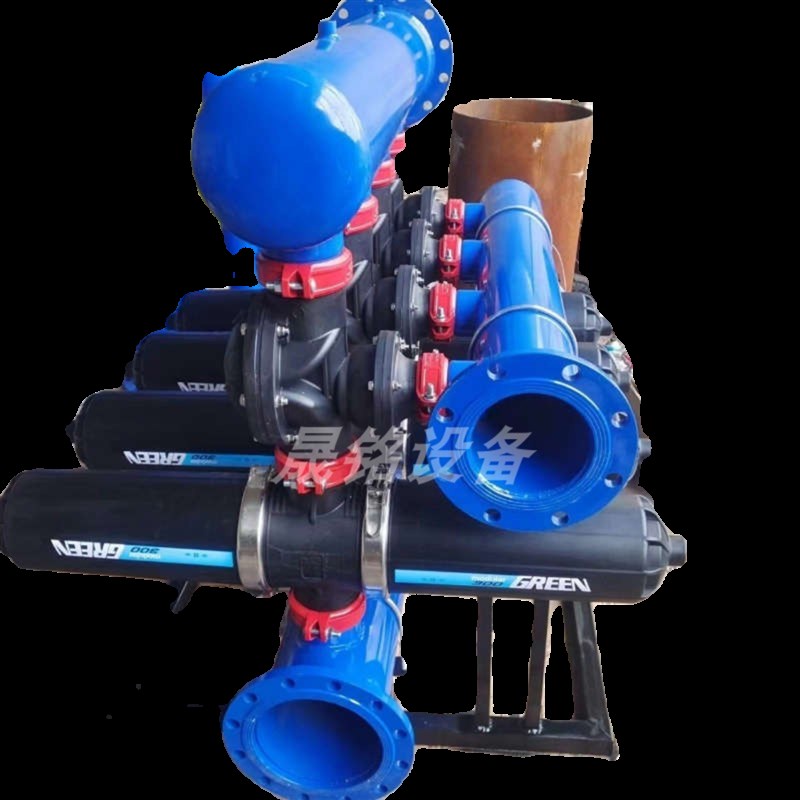 全自动反冲洗叠片过滤器碟片砂石过滤器滴灌喷灌过V滤器水肥一体