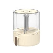 五谷杂粮收纳盒可旋转分格u装 米桶防虫防潮密封家用分隔储米箱米