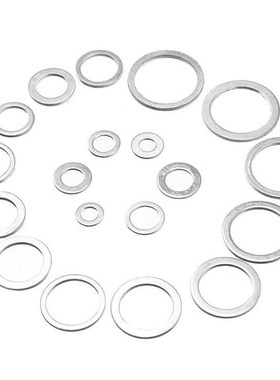 450Pcs Aluminum Flapt Washer Gasket Assorted Flat Ring Seal