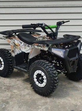 新款卧式125cc四轮沙滩越z野摩托车ATV山地儿童雪地摩托车