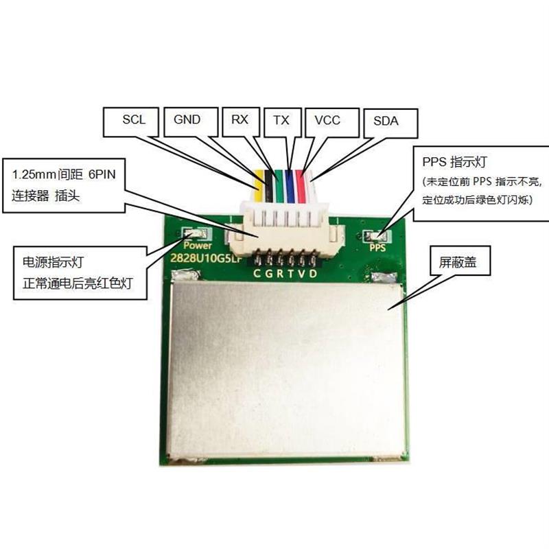 TG025Ublox M10 GPS北斗模组GPS模块穿越机F4带罗盘5883替代M8N