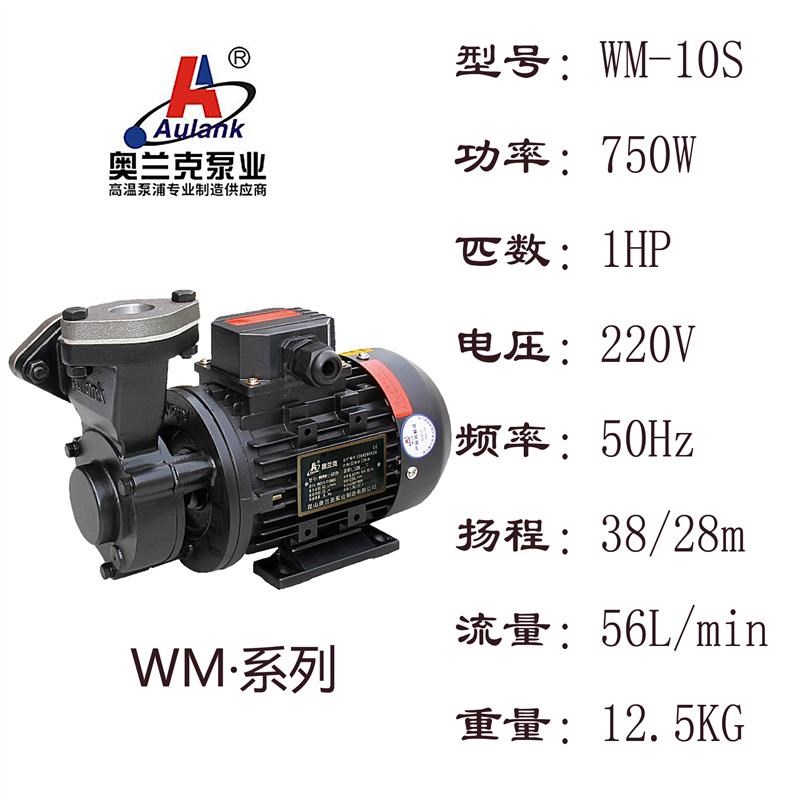 新款台湾款Aulank循环耐高温模温J机热水泵导热油泵wm-0