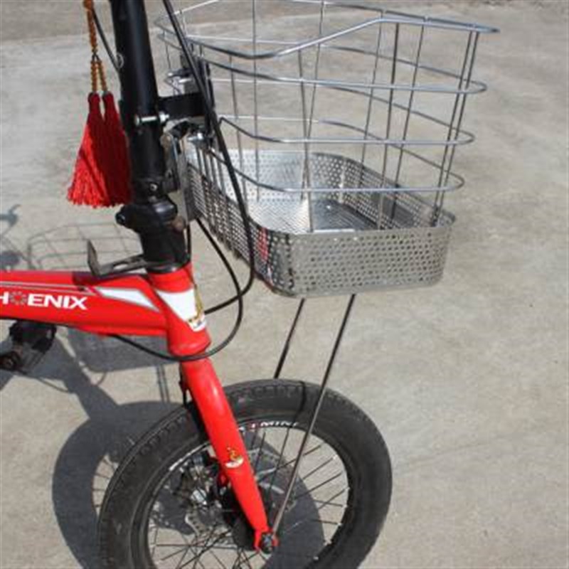 折叠自行车固定支架支撑s改装车篮菜篮电动车前筐安装配件灯叉架