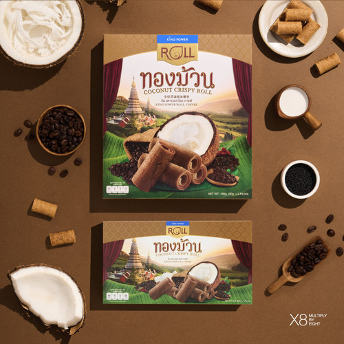 泰国原味咖啡味脆皮椰卷