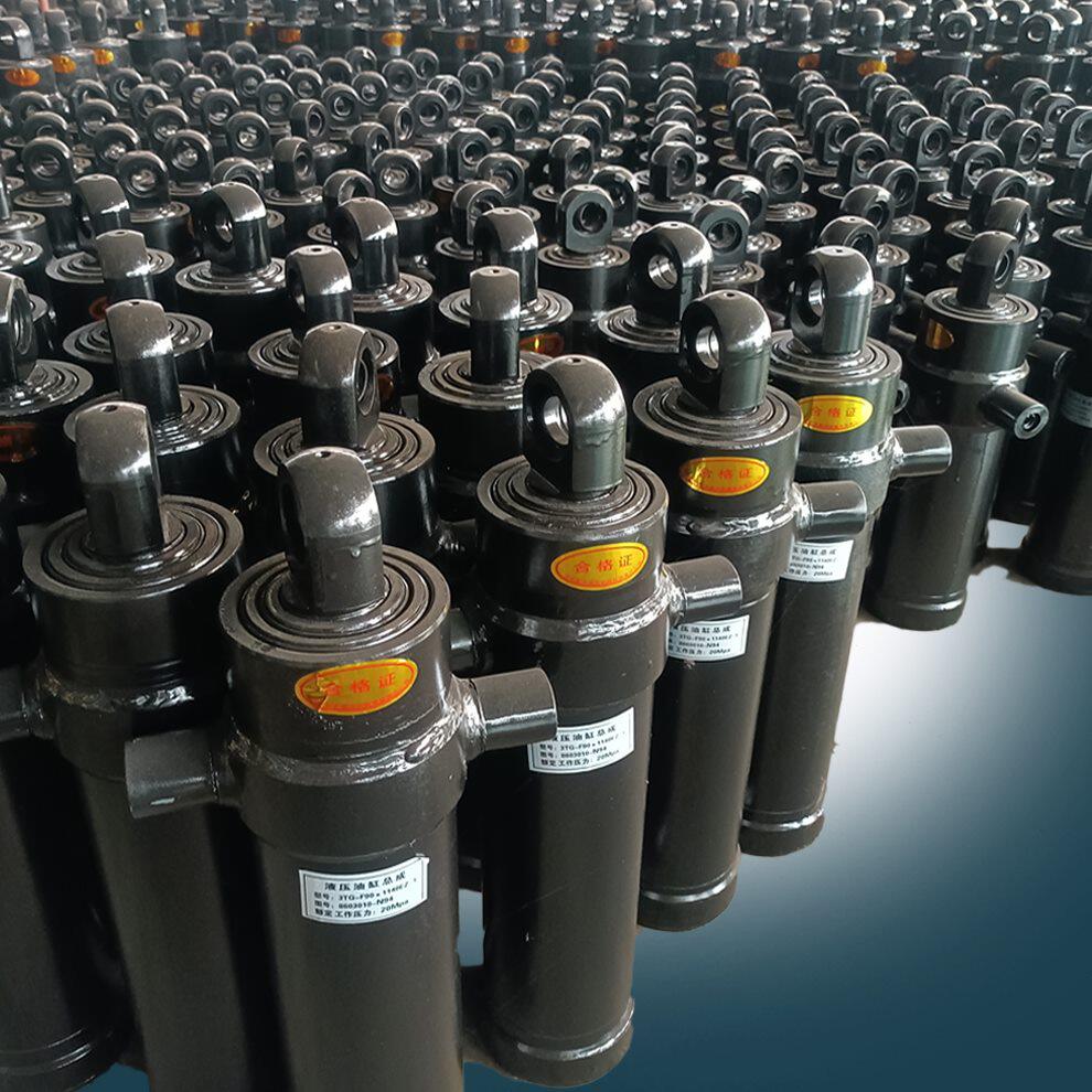 奥驰1800轻卡双顶自卸汽车中顶液压缸重载翻斗货车中置油缸