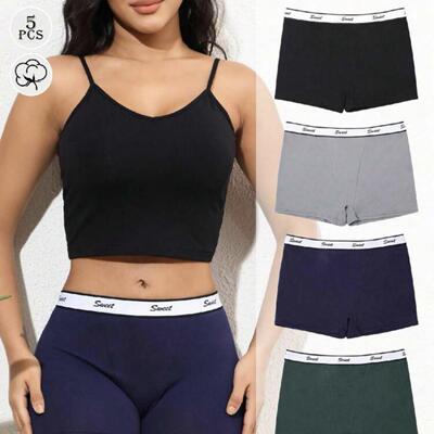 Underwear Women Waist Boyshorts Elastic Coverage Boxer Brief