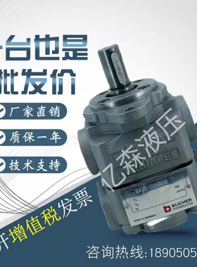 Bucher布赫齿轮泵QXV21 QXV31 QXV41 QXV51 QXV61 QXV81系列油泵