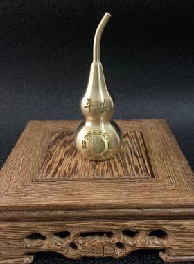 爆款铜器工艺品纯铜九宫八卦葫芦摆件上下开口黄铜葫芦铜摆件金属