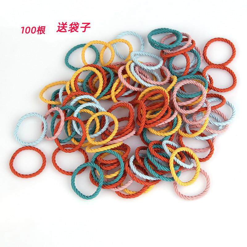 爆款100根网红螺旋纹单圈基础头绳泫雅风彩色发圈高弹力皮筋扎马,家庭/个人清洁工具,束发带,淘宝优惠券,粉丝福利购,淘宝优惠卷