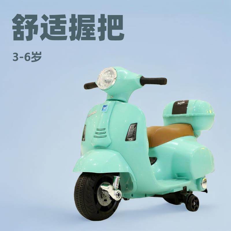 爆款现货儿童电动摩托车三轮车可充电遥控脚踏车防侧翻电动摩托车
