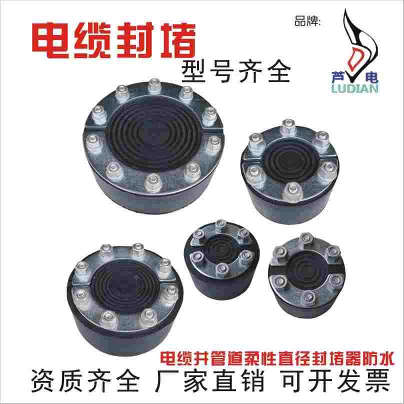 电缆套管防水火柔性封堵橡胶管道密封模块DN150电力配电室法兰式