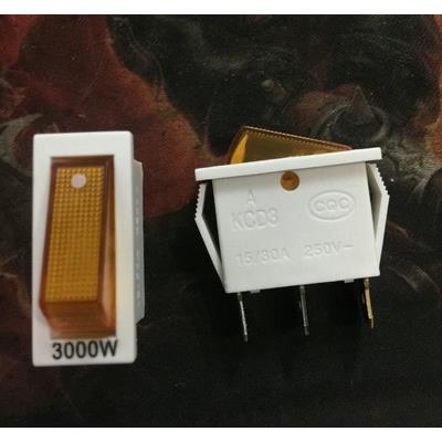 3000W 大功率 KCD3电炒锅开关 电热锅开关 带灯船型开关