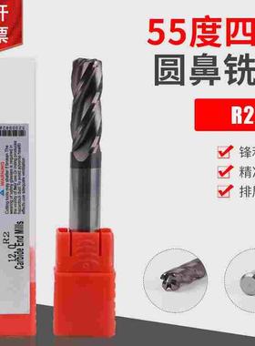 55度钨钢圆鼻铣刀6R2 8R2 10R2 12R2 16R2 8R3 10R3 12R3 16R3