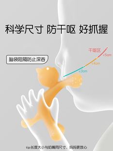 小猫咪牙胶婴儿磨牙棒四六个月宝宝口欲出牙期咬胶防吃手硅胶玩具