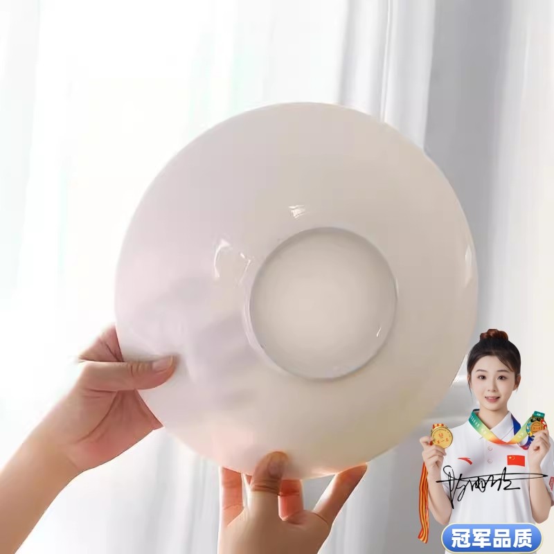 高档45%骨瓷大汤菜盘家用微波炉