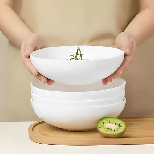 高档45%骨瓷月光碗家用饭碗面碗