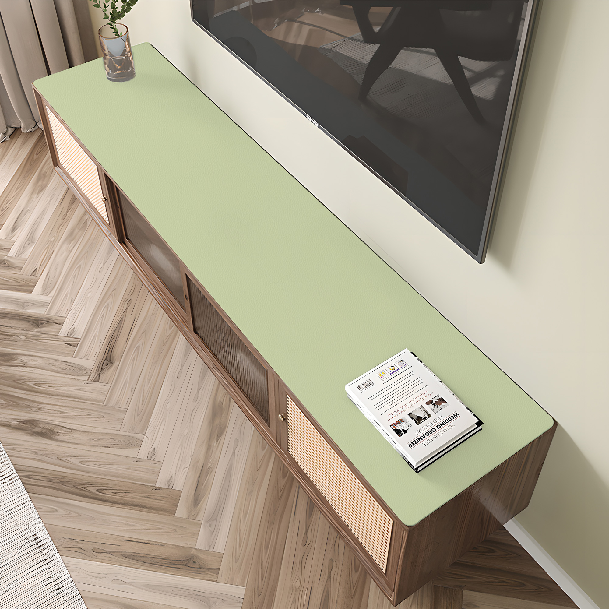 纯色电视柜桌垫桌布台布防水防油免洗餐边柜鞋柜茶几垫玄关柜垫