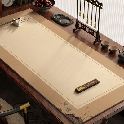 中式书法桌垫隔热垫硅藻泥耐高温餐桌布茶几桌垫电脑桌面保护垫子