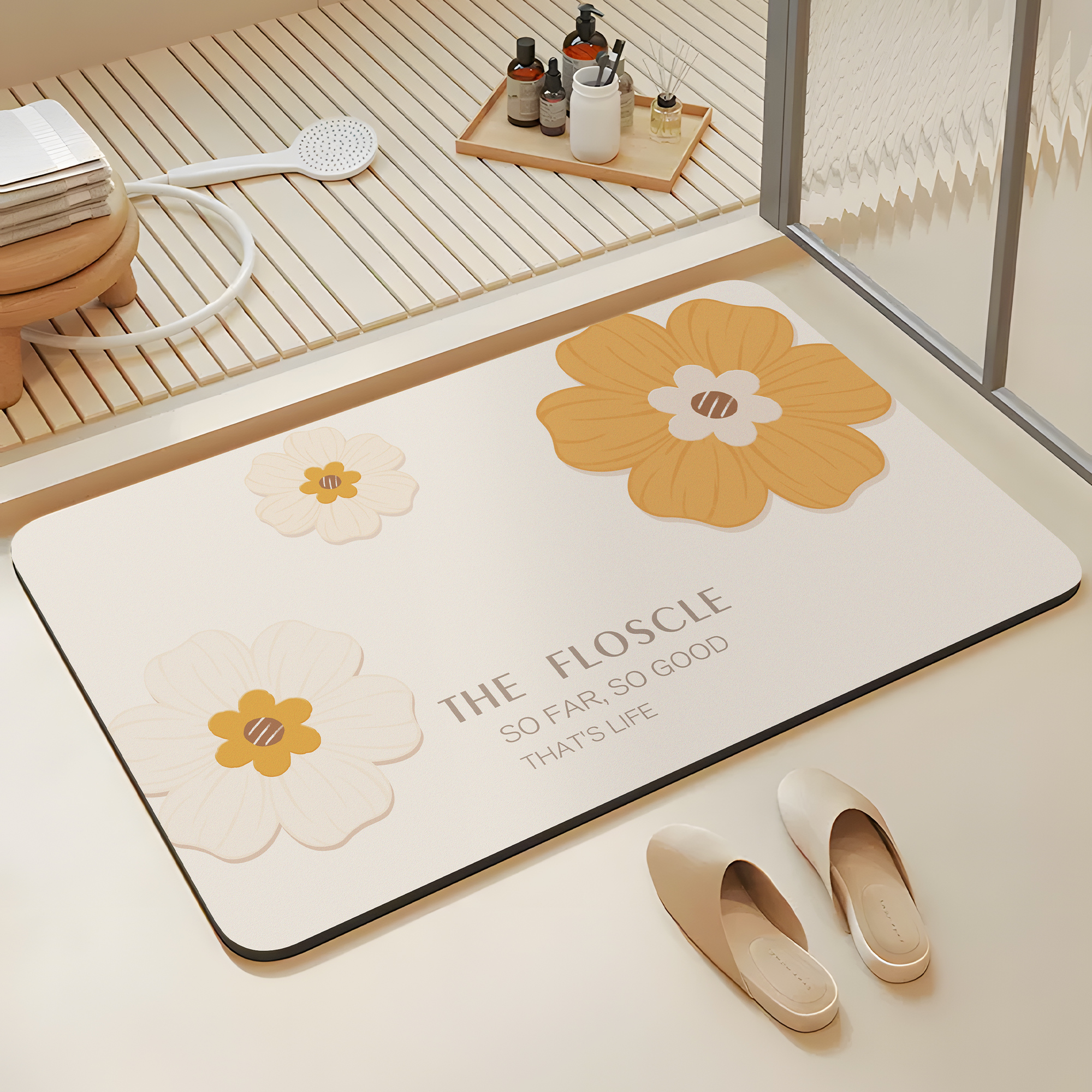 卫生间门口脚垫吸水速干防滑硅藻泥地垫家用厕所洗手间卫浴地毯