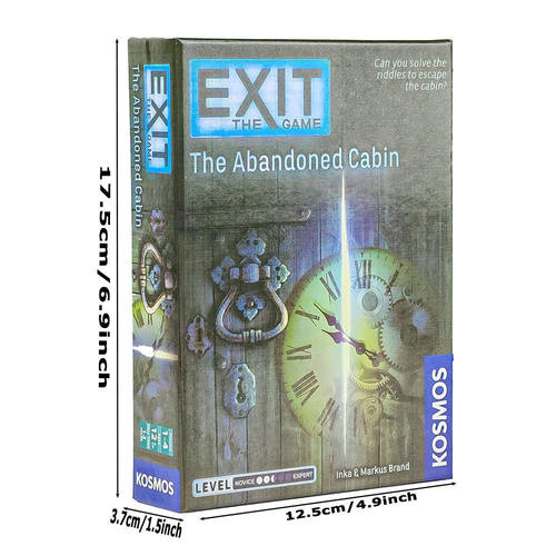 Exit: The Abandoned Cabin 全英文家庭亲子游戏密室逃生体验桌游