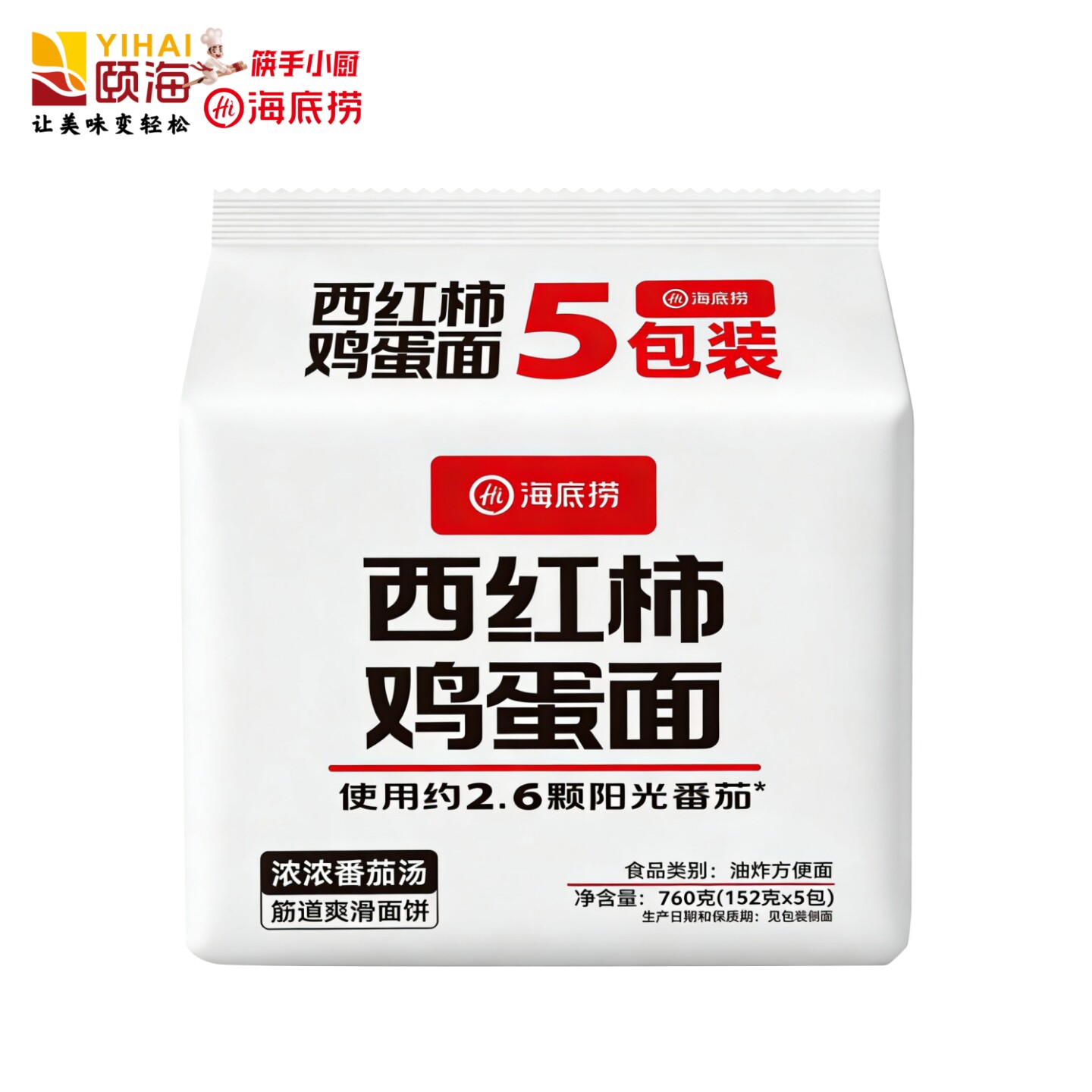 海底捞西红柿鸡蛋面152g*5袋