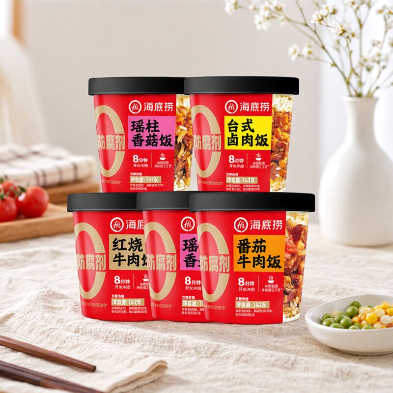 海底捞红烧牛肉干拌饭番茄牛肉瑶柱香菇台式卤肉追剧方便速食米饭