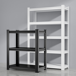 货架置物架一体靠墙落地架子家用阳台置物架杂物间仓库钢制收纳层
