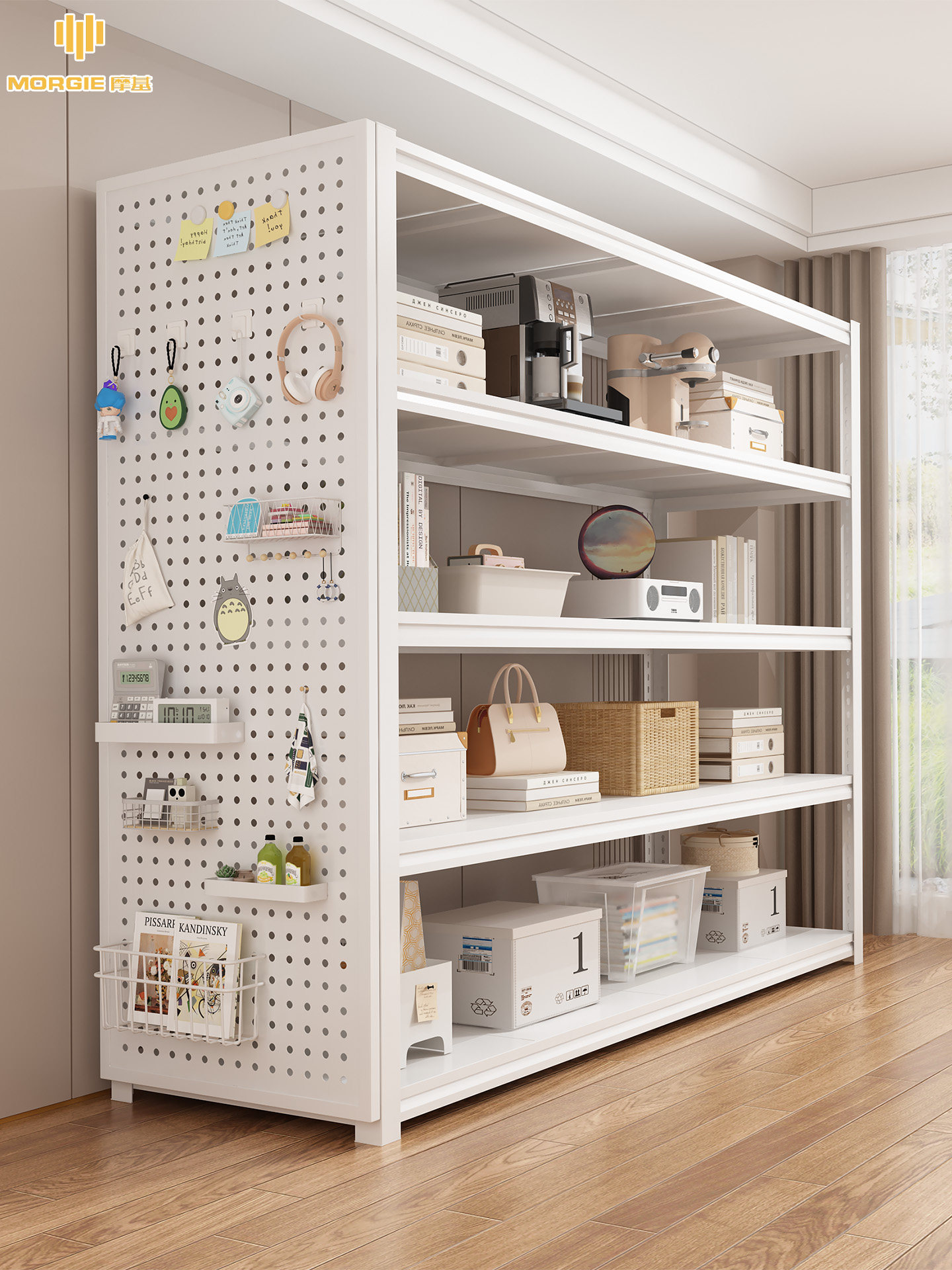 家用货架置物架落地多层储藏间阳台杂物快递收纳架钢制超市展示架,商业/办公家具,仓储货架,淘宝优惠券,粉丝福利购,淘宝优惠卷