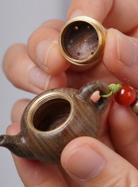 檀木手串手持把把壶佛珠文玩