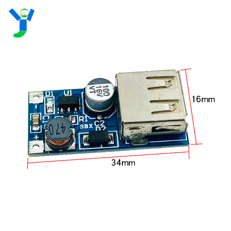 DC-DC升压模块DC0.9-5V转DC5V升压电路板600MA USB移动电源升压板