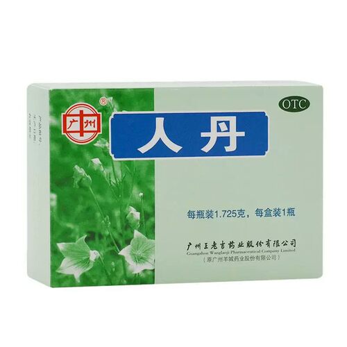 广州 王老吉仁人丹1.725g/盒 健胃 消化不良 恶心呕吐 轻度中暑